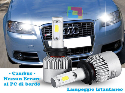 LAMPADE ABBAGLIANTI LED AUDI A3 8P 2003-2008 LAMPEGGIO ISTANTANEO 6000K CREE