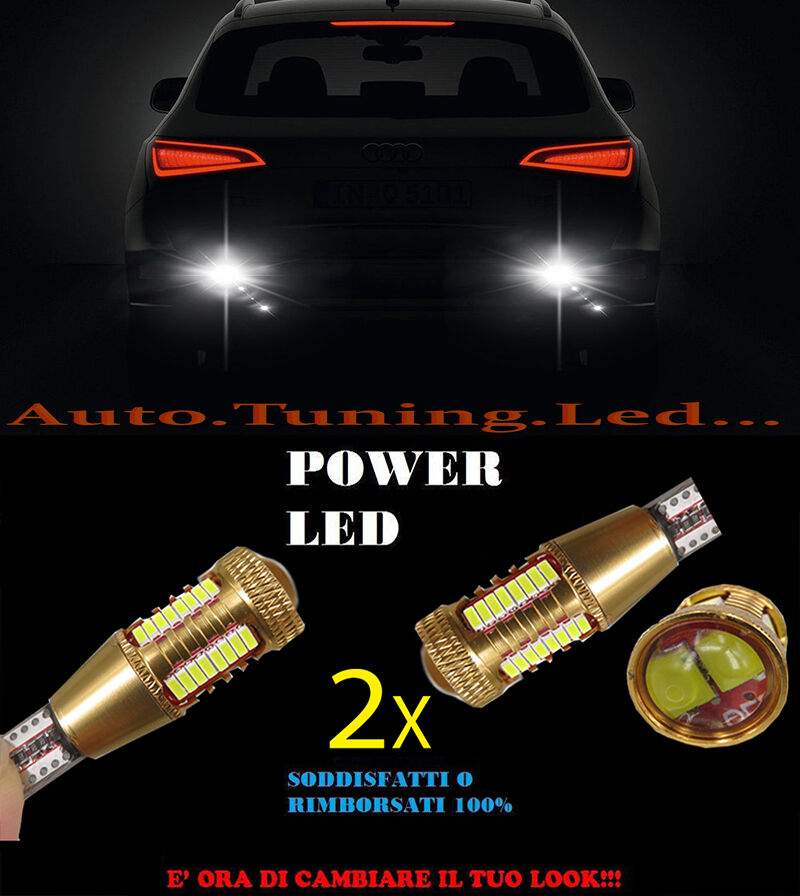 AUDI Q5 LAMPADE RETROMARCIA LED T15 W16W SUPER QUALITA NO ERROR AUTOELEGANCERICAMBI