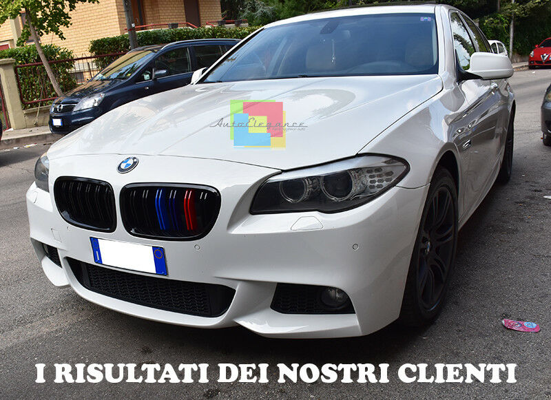 PARAURTI ANTERIORE PER BMW SERIE 5 F10 F11 2010-2014 LOOK M SPORT IN ABS .-