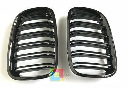 GRIGLIA ANTERIORE NERO LUCIDO M DOPPIA FASCIA BMW X6 E71 2007+ MASCHERINA