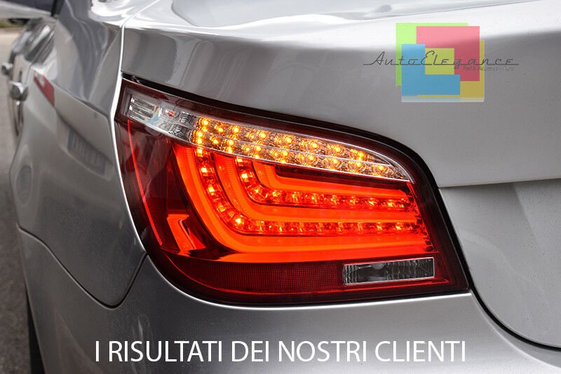 3D LED REAR LIGHTS FOR BMW 5 SERIES E60 2003-2007 RED LIGHTS LIGHTBAR .-