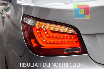 3D LED REAR LIGHTS FOR BMW 5 SERIES E60 2003-2007 RED LIGHTS LIGHTBAR .-