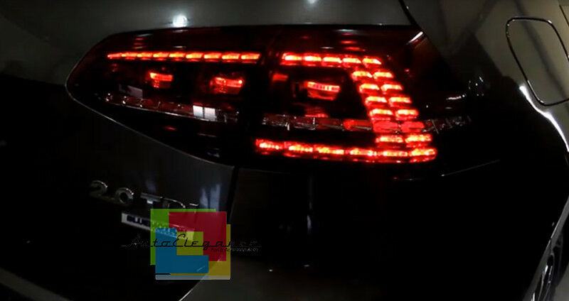 VW GOLF 7 VII DAL 2012 IN POI COPPIA FARI POSTERIORI FRECCIA LED DESIGN GTI .-