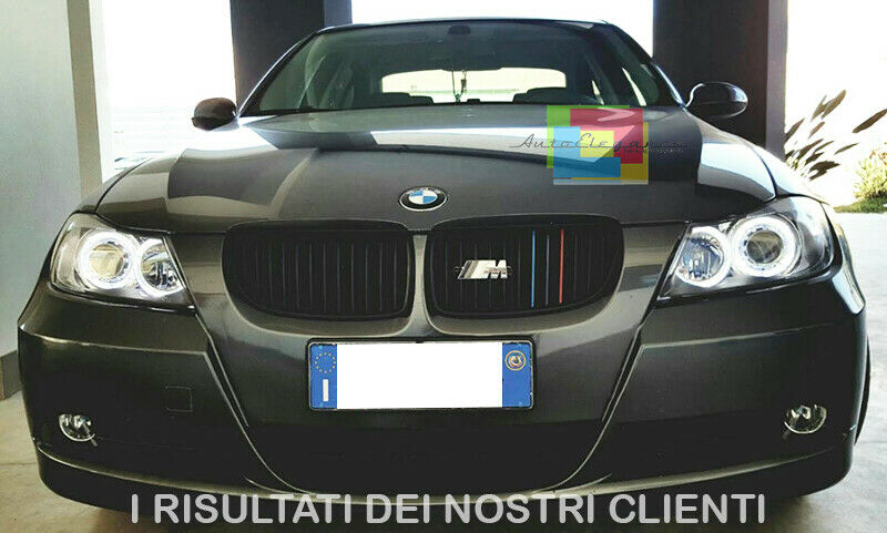 GRIGLIA ANTERIORE - CALANDRA NERA LOOK COLORI M3 - BMW SERIE 3 E90 2005-2008