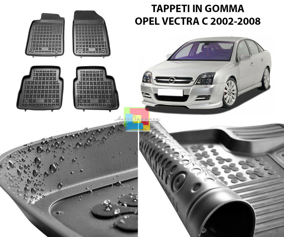 OPEL VECTRA C 2002-2008 RUBBER CAR MATS - TOP QUALITY MATS -1-