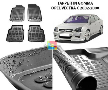 OPEL VECTRA C 2002-2008 RUBBER CAR MATS - TOP QUALITY MATS -1-