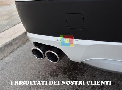 BMW X3 F25 2010 IN POI TERMINALI DI SCARICO ACCIAIO DOPPIO USCITA INOX DESIGN M AUTOELEGANCERICAMBI