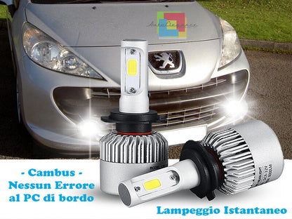LAMPADE FENDINEBBIA A LED CREE PEUGEOT 207 06+ CAMBUS BIANCO GHIACCIO