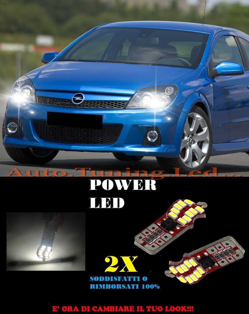 LUCI POSIZIONE OPEL ASTRA H GTC COMBI CANBUS T10 BIANCO 20 LED SUPER QUALITA