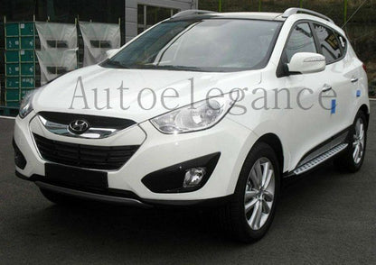 PEDANE LATERALI HYUNDAI IX35 IX 35 2009-2015 SOTTOPORTA IN ALLUMINIO / ABS