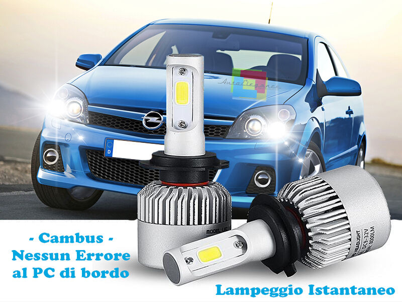 LED LOW BEAM LAMPS OPEL ASTRA H 04-10 INSTANT FLASH 6000K