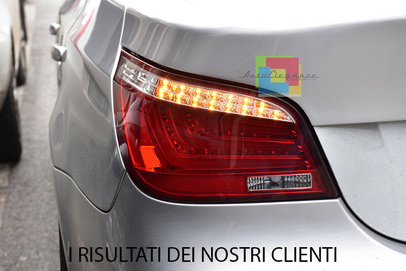 3D LED REAR LIGHTS FOR BMW 5 SERIES E60 2003-2007 RED LIGHTS LIGHTBAR .-