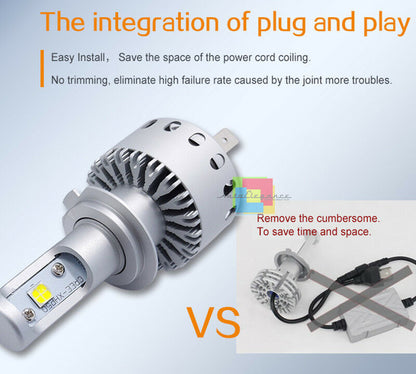 AUDI A4 B8 8K 2008-2014 - 2x H7 LAMPADE 45W 12.000LM ANABBAGLIANTI LED AUTOELEGANCERICAMBI