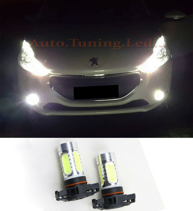 COPPIA LAMPADE FENDINEBBIA PSX24W LED CREE COB CANBUS PEUGEOT 208 AUTOELEGANCERICAMBI