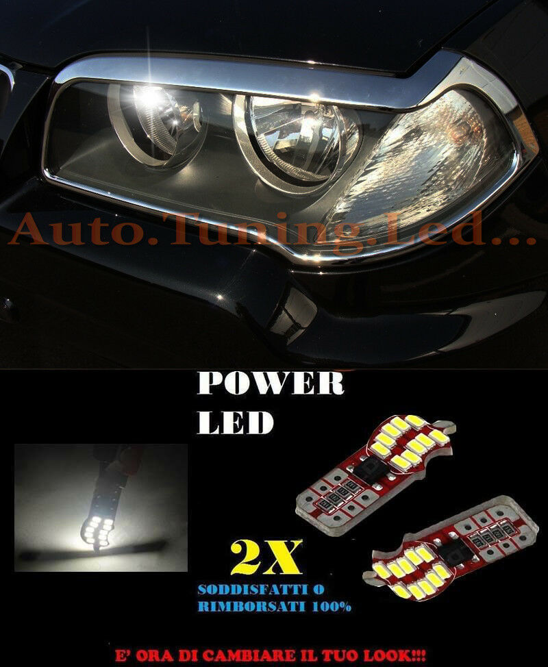 LUCI POSIZIONE BMW X3 E83 2003-2010 CANBUS T10 BIANCO 20 LED SUPER QUALITA