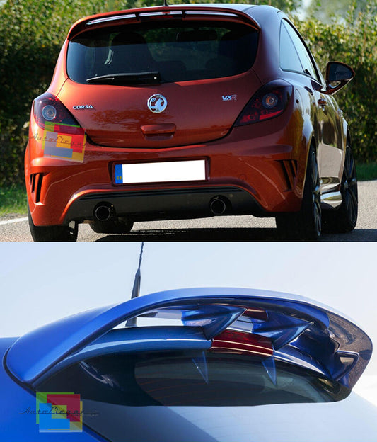 REAR ROOF SPOILER OPEL CORSA D 3 DOORS 2006-2014 SPORTY LOOK VXR