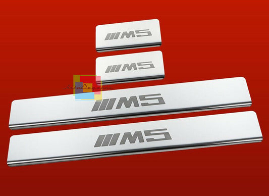 BMW SERIE 5 F10 BATTITACCO ADESIVO LOOK M5 CROMATI 4 PEZZI AUTOELEGANCERICAMBI