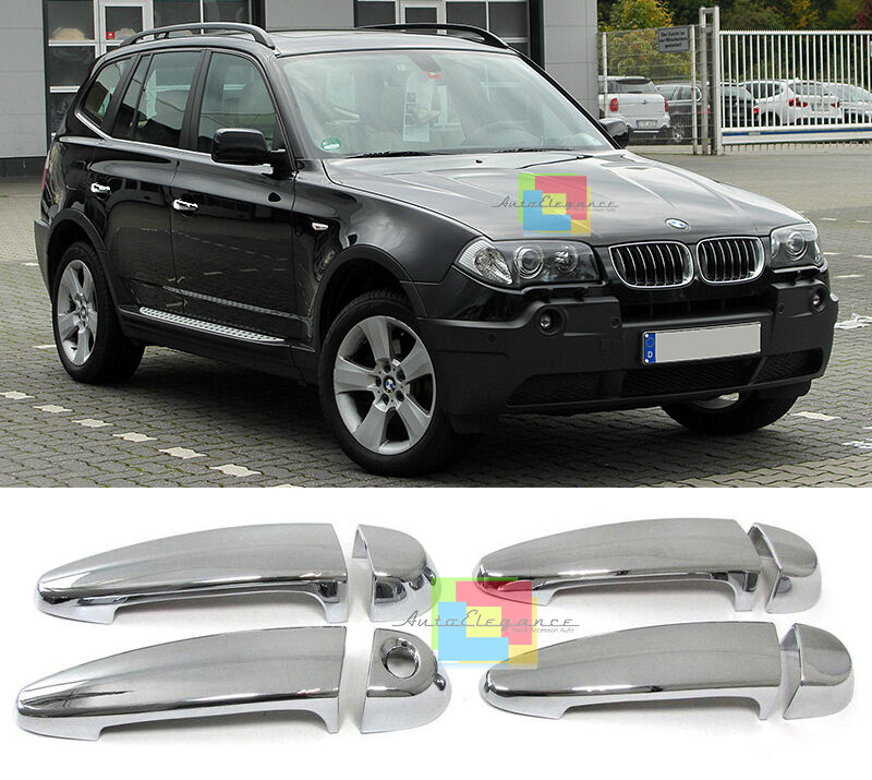 SET COPRI MANIGLIE CROMATE PER BMW X3 E83 2004-2010