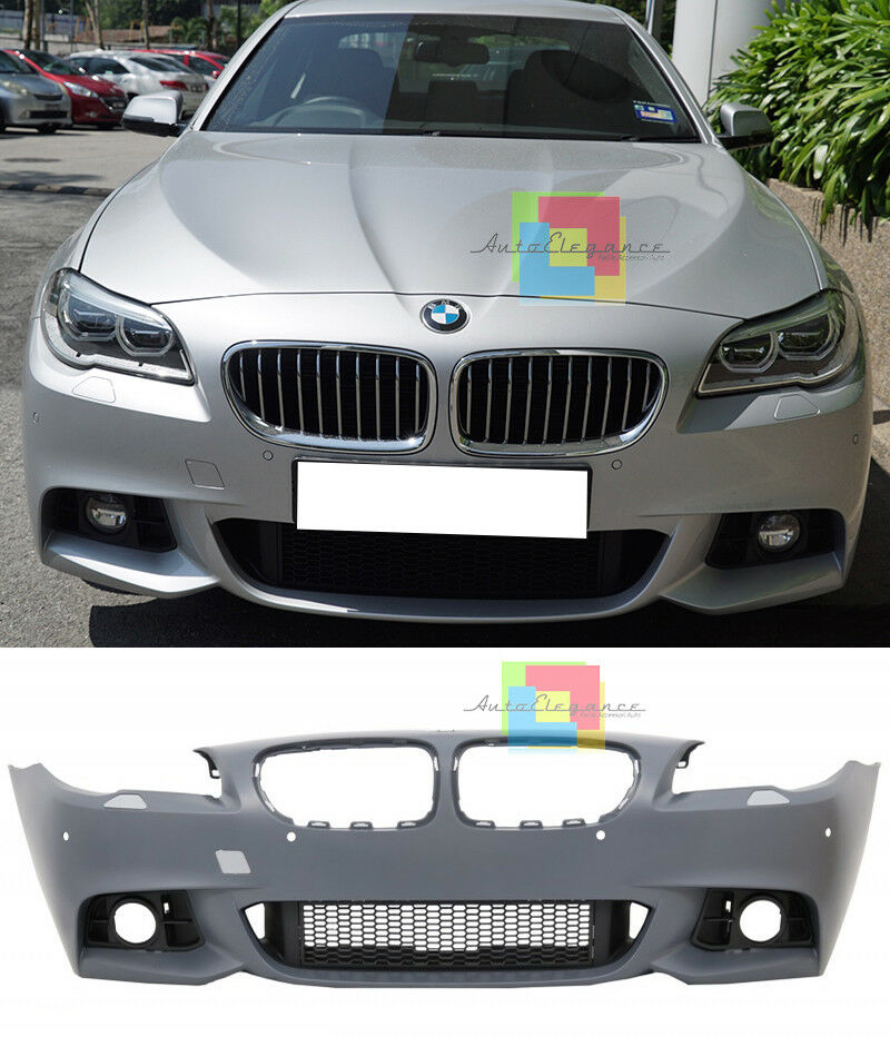 PARAURTI ANTERIORE PER BMW SERIE 5 F10 F11 2014-2017 LIFT LOOK M SPORT IN ABS .-