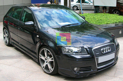 AUDI A3 8P 2003-2008 SPOILER ANTERIORE DESIGN S3 SLINE TUNING SOTTO PARAURTI AUTOELEGANCERICAMBI