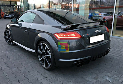 AUDI TT 8J 2006-2014 SPOILER POSTERIORE SUL COFANO LOOK TTS TTRS ALETTONE .-. AUTOELEGANCERICAMBI