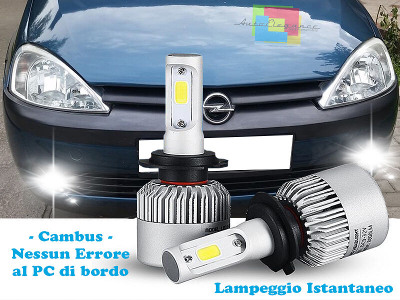 LAMPADE FENDINEBBIA A LED OPEL CORSA C 00-06 CAMBUS BIANCO GHIACCIO CREE