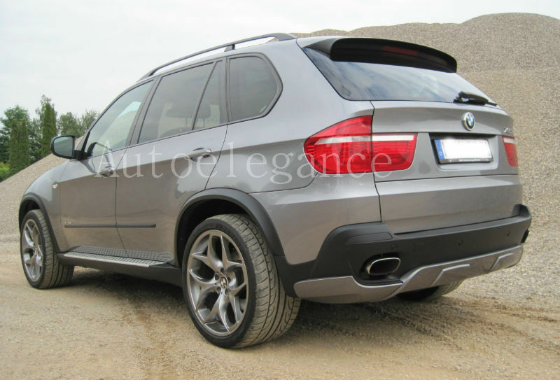 COPPIA TERMINALI DI SCARICO BMW X5 E70 DAL 2007 IN POI ACCIAIO INOX CROMATO .- AUTOELEGANCERICAMBI