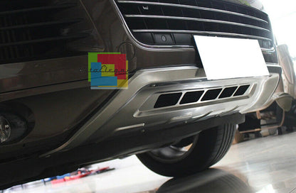 PIASTRE ACCIAIO SOTTO PARAURTI VW TOUAREG 2010-2014 ANTERIORE E POSTERIORE
