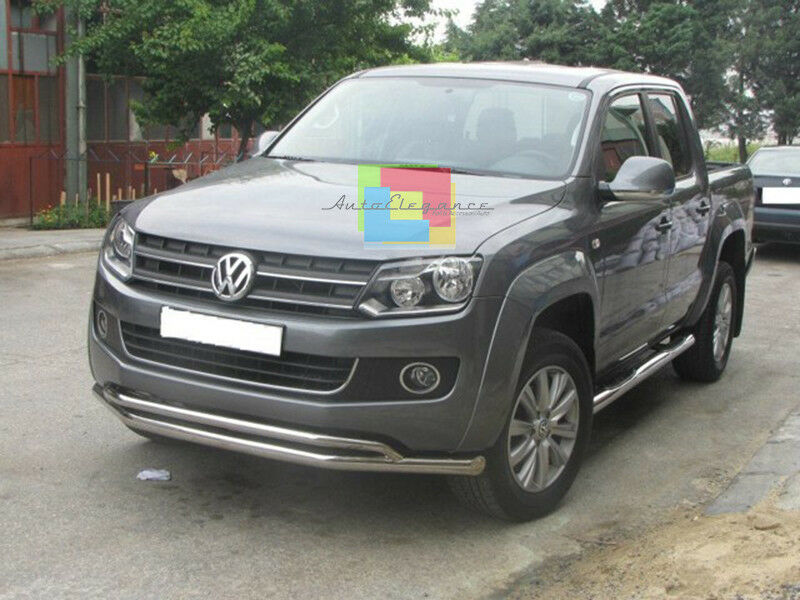 BULL BAR CROMATO - VW AMAROK 2017+ SOTTO PARAURTI ANTERIORE INOX SUUPER DESIGN AUTOELEGANCERICAMBI