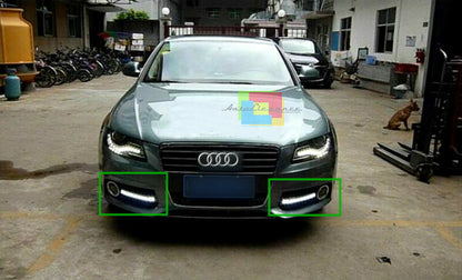 AUDI A4 B8 8K 2007-2012 AVANT BERLINA GRIGLIE FENDINEBBIA LUCI DIURNE LED 6000K AUTOELEGANCERICAMBI