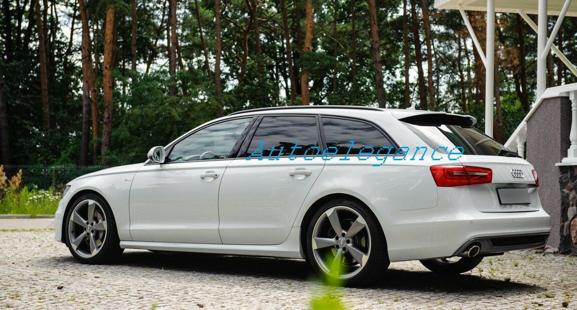 AUDI A6 C7 4G AVANT SPOILER POSTERIORE ALETTONE SUL TETTO ALETTONE LOOK RS6 AUTOELEGANCERICAMBI
