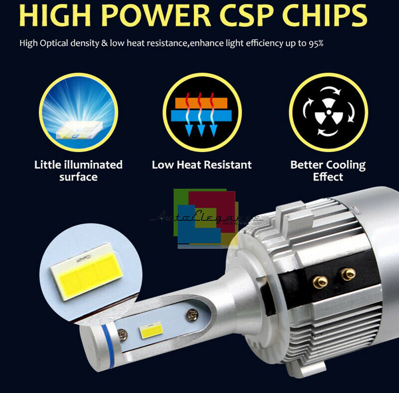 LAMPADE ANABBAGLIANTI LED VW GOLF 6 VI 08-12 NO AVARIA 9800LM PLUG AND PLAY .-