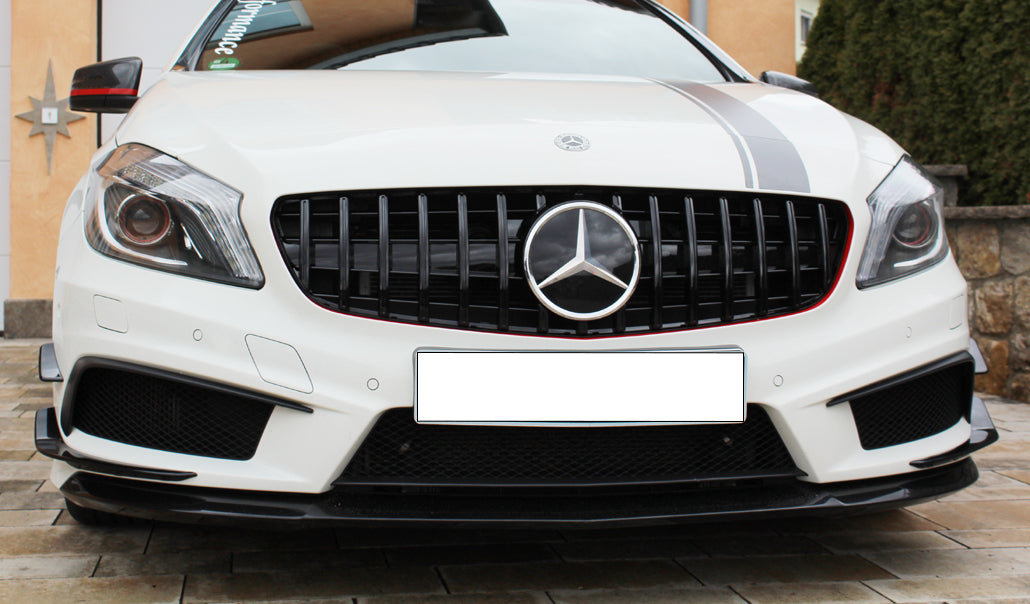 GRIGLIA ANTERIORE NERO LUCIDO - MERCEDES CLASSE A W176 2012-2015 CALANDRA AMG