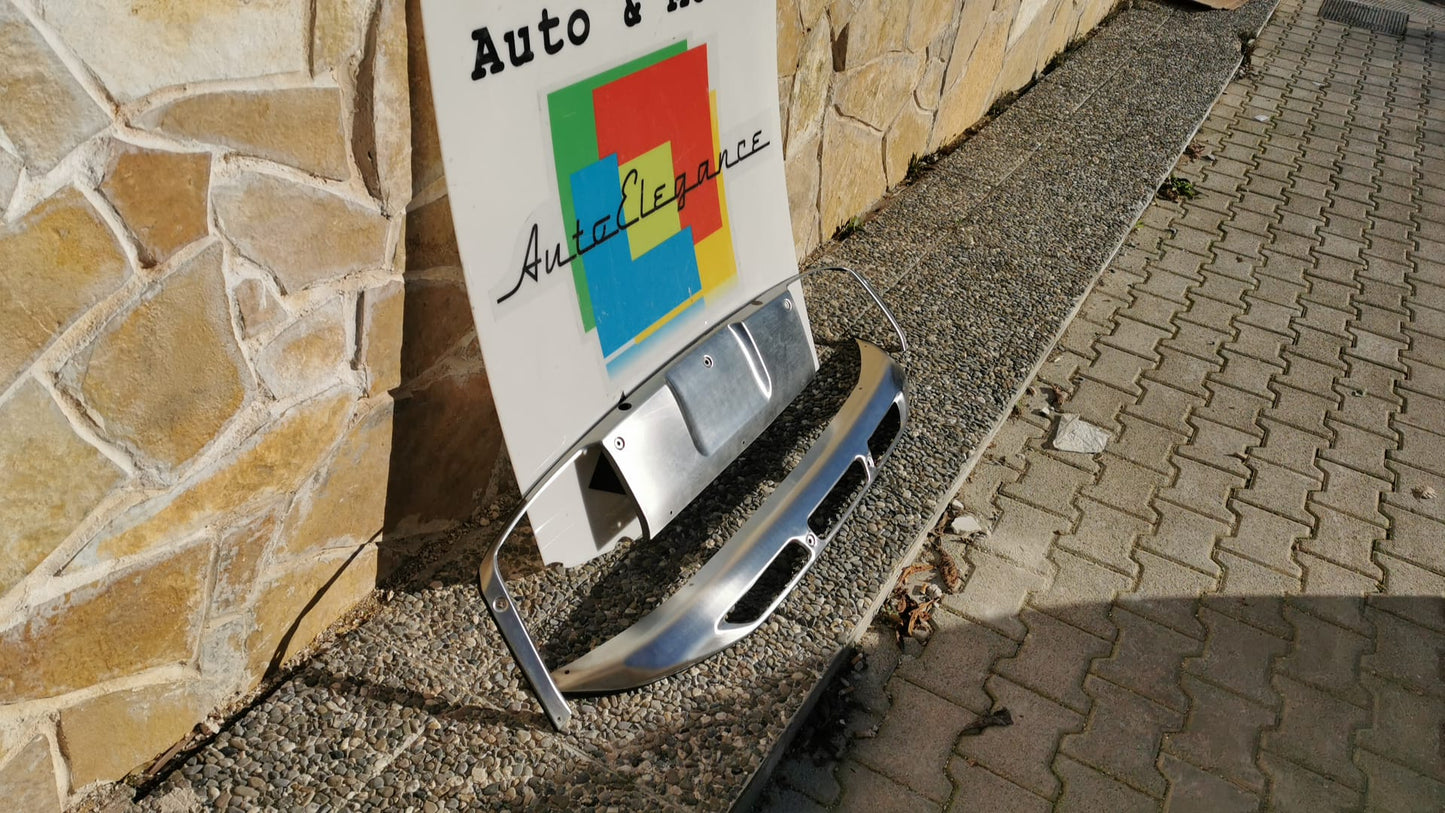 PEUGEOT 3008 FRONT + REAR BUMPER SPOILER SATIN STAINLESS STEEL