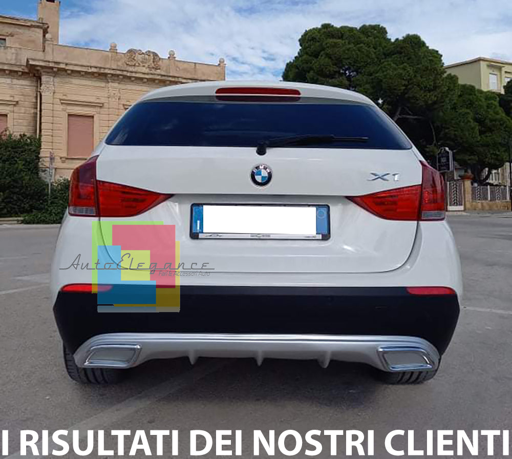 BMW X1 E84 2009-2015 DIFFUSORE SOTTO PARAURTI DIFFUSORE TERMINALI OVALI ABS AUTOELEGANCERICAMBI