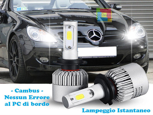 LAMPADE ABBAGLIANTI LED MERCEDES SLK R171 LAMPEGGIO ISTANTANEO 6000K