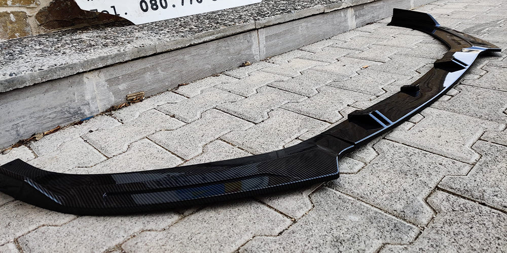 SPLITTER SOTTO PARAURTI AUDI A3 8V SLINE ABS CARBONIO LOOK SPOILER RS3