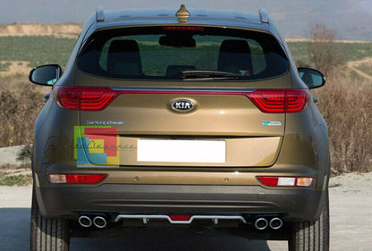 KIA SPORTAGE QL 2015+ REAR DIFFUSER UNDER BUMPER FOUR TIP ABS