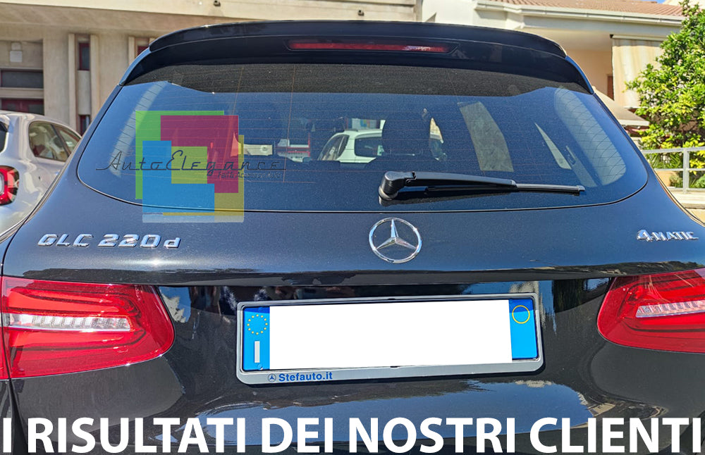 ROOF SPOILER MERCEDES GLC X253 SUV 2015-2021 REAR AMG ABS GLOSS BLACK