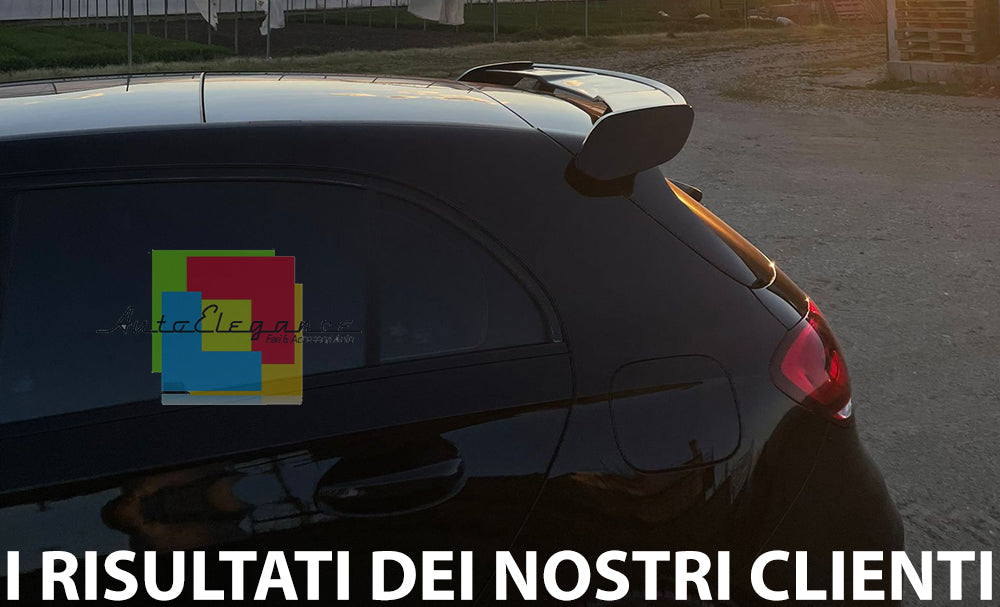 MERCEDES CLASSE A W177 2018+ SPOILER SUL TETTO IN ABS NERO LOOK AMG