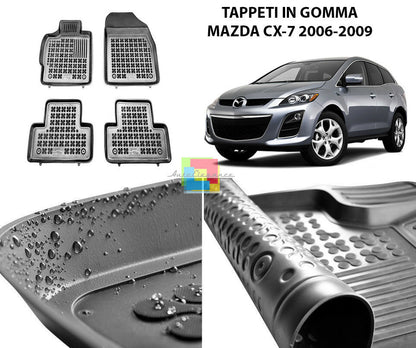 MAZDA CX-7 2006-2009 TAPPETINI AUTO IN GOMMA - TAPPETI TOP QUALITA -1-