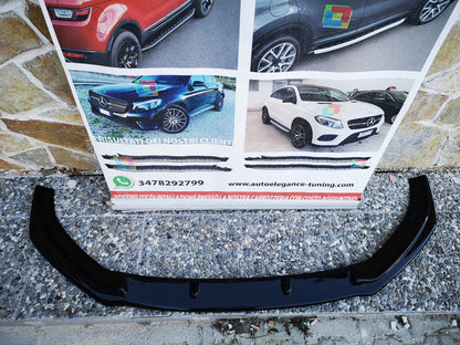 AUDI A3 8V 2016-2019 S3 SLINE SPLITTER ANTERIORE SOTTO PARAURTI ABS NERO LUCIDO AUTOELEGANCERICAMBI