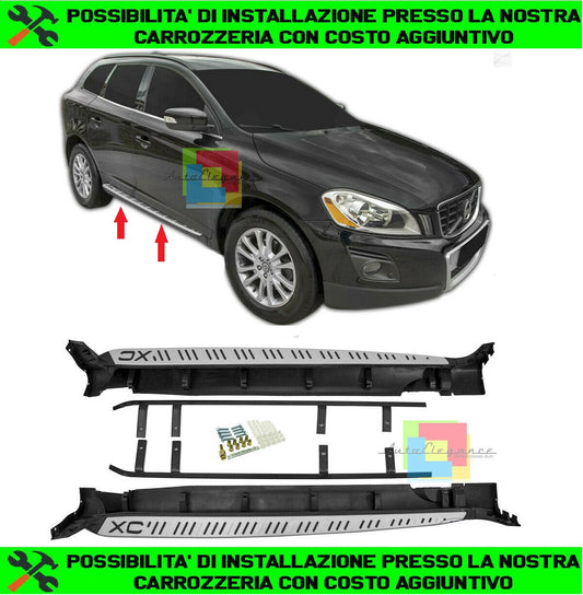 SIDE STEPS VOLVO XC60 I 2008 FROM 2014 UNDER DOOR NON-SLIP