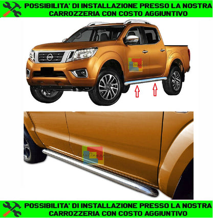 SIDE STEPS NISSAN NAVARA NP300 2015+ SPORTY LOOK DOOR SILLS -