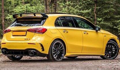 MERCEDES A-CLASS W177 REAR SPOILER AMG LOOK ROOF ABS BLACK WING