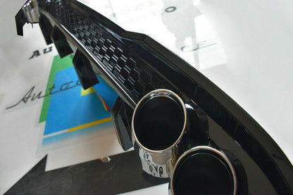 VW GOLF 7.5 2017- REAR DIFFUSER UNDER BUMPER FOUR TIP ABS BLACK