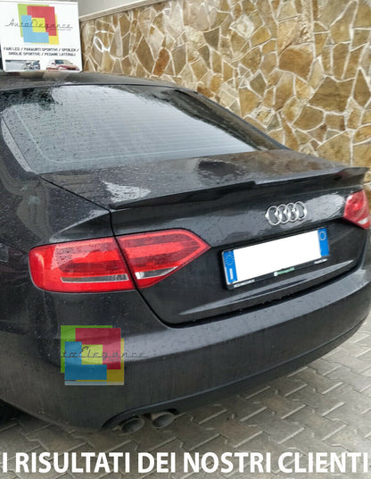SPOILER LOOK RS4 POSTERIORE COFANO AUDI A4 B8 8K BERLINA 2008-2015 IN ABS /