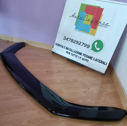 SPLITTER FOR SEAT LEON 2012+ CUPRA FR UNDER FRONT BUMPER GLOSSY BLACK 0316