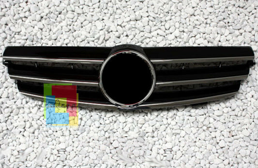 FRONT GRILLE MERCEDES W209 A209 C209 CLK - WITHOUT MERCEDES EMBLEM -