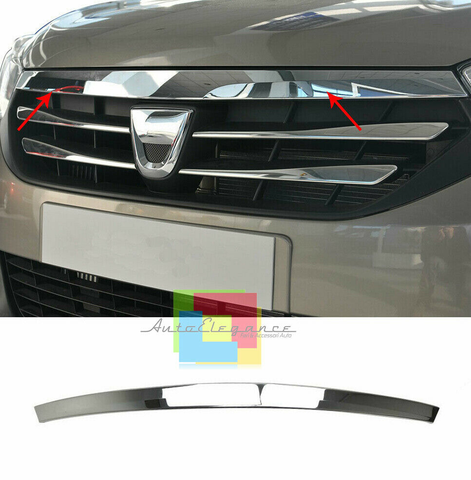 DACIA DOKKER LODGY 2012-2017 MODANATURA ANTERIORE CROMATA ADESIVA 3M AUTOELEGANCERICAMBI